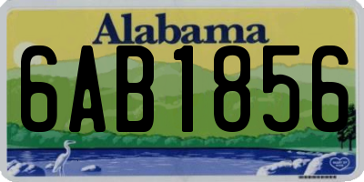 AL license plate 6AB1856