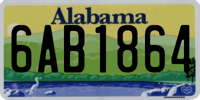 AL license plate 6AB1864