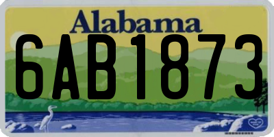 AL license plate 6AB1873