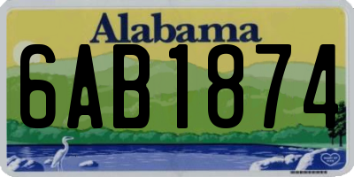 AL license plate 6AB1874