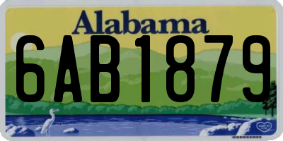 AL license plate 6AB1879