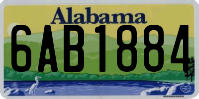 AL license plate 6AB1884