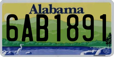 AL license plate 6AB1891