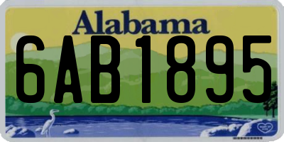 AL license plate 6AB1895