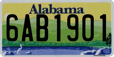AL license plate 6AB1901