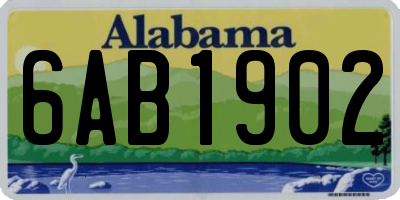AL license plate 6AB1902