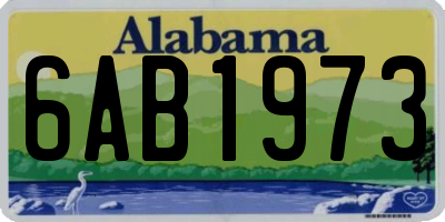 AL license plate 6AB1973