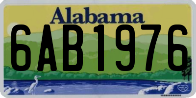 AL license plate 6AB1976