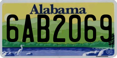 AL license plate 6AB2069