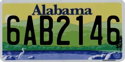 AL license plate 6AB2146