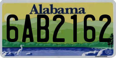 AL license plate 6AB2162