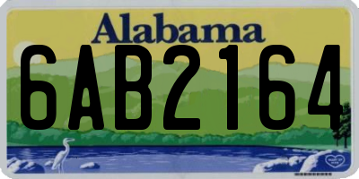 AL license plate 6AB2164
