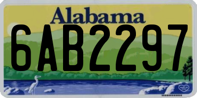 AL license plate 6AB2297
