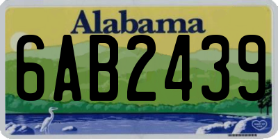 AL license plate 6AB2439