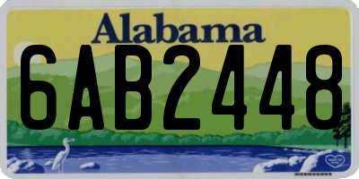 AL license plate 6AB2448
