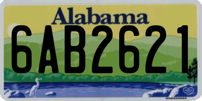 AL license plate 6AB2621