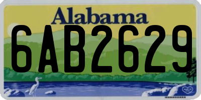 AL license plate 6AB2629