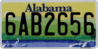 AL license plate 6AB2656