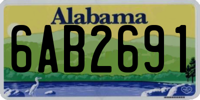AL license plate 6AB2691