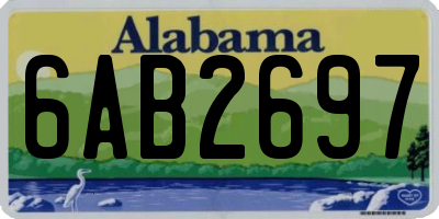 AL license plate 6AB2697