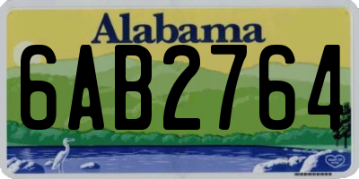 AL license plate 6AB2764
