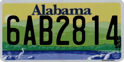 AL license plate 6AB2814