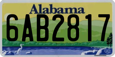 AL license plate 6AB2817