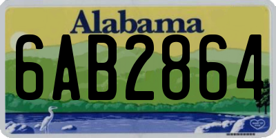 AL license plate 6AB2864