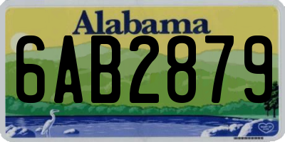 AL license plate 6AB2879