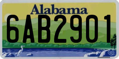 AL license plate 6AB2901