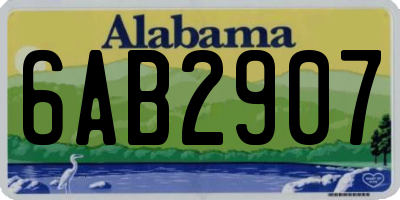 AL license plate 6AB2907