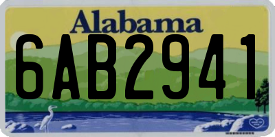 AL license plate 6AB2941