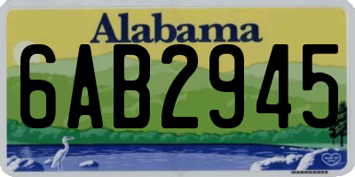 AL license plate 6AB2945