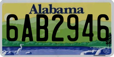 AL license plate 6AB2946