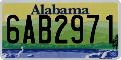 AL license plate 6AB2971