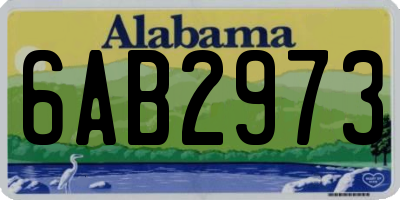 AL license plate 6AB2973