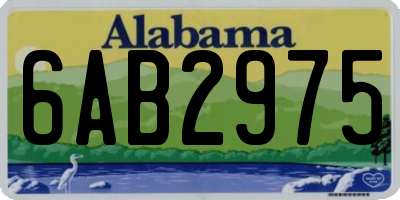 AL license plate 6AB2975
