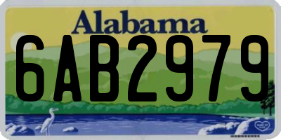 AL license plate 6AB2979