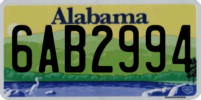 AL license plate 6AB2994