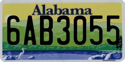 AL license plate 6AB3055