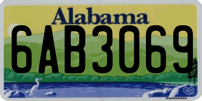 AL license plate 6AB3069