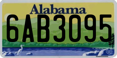 AL license plate 6AB3095