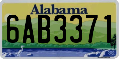 AL license plate 6AB3371