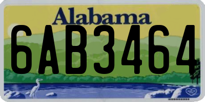 AL license plate 6AB3464
