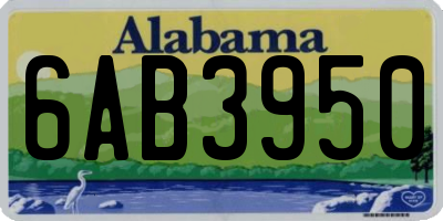 AL license plate 6AB3950