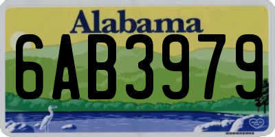 AL license plate 6AB3979