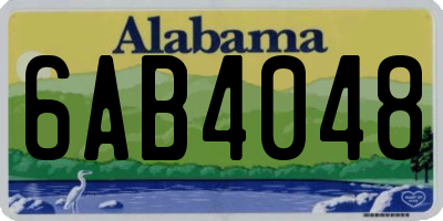 AL license plate 6AB4048