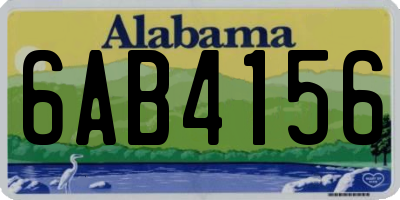 AL license plate 6AB4156