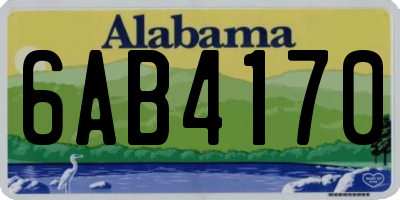 AL license plate 6AB4170