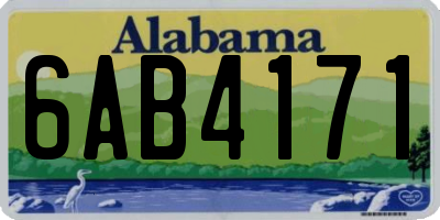 AL license plate 6AB4171